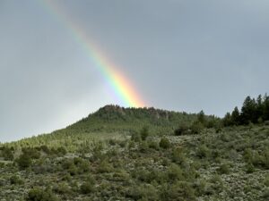 Rainbow over Yarmony Mountain